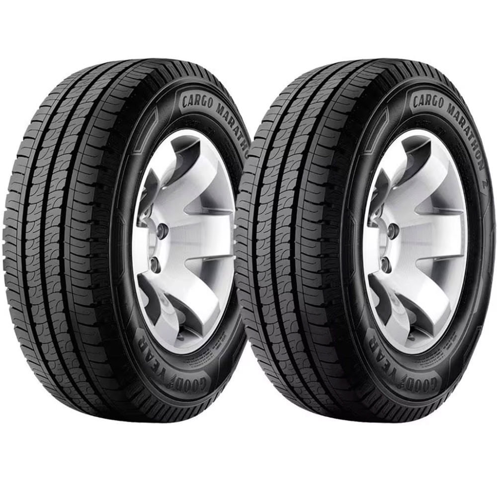 Pneu Aro 16 Goodyear Cargo Marathon 2 225/75 R16C 118/116R 2 Unidades
