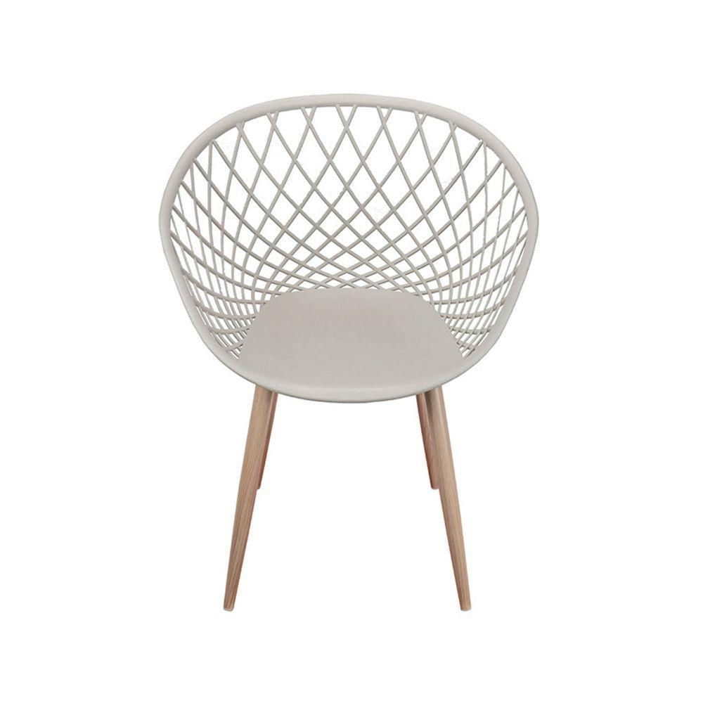 Cadeira Em Pp Or-1127 Base Metal Tom De Madeira Or Design Fendi