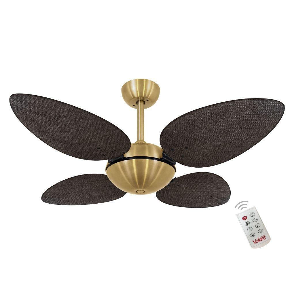 Ventilador Off Premium Tabaco 220V E Controle Remoto