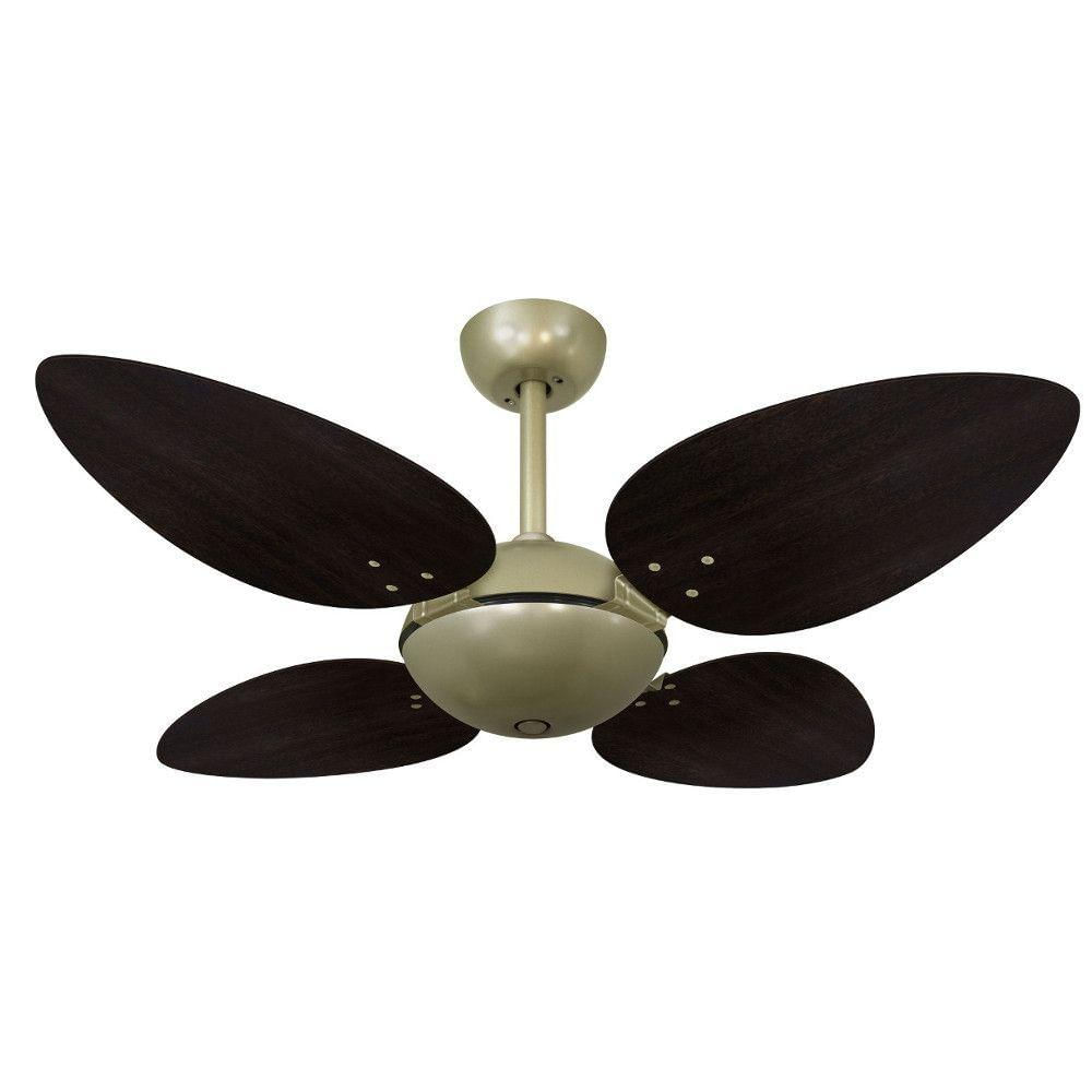 Ventilador De Teto Volare Office Petalo Quad Tabaco 127V