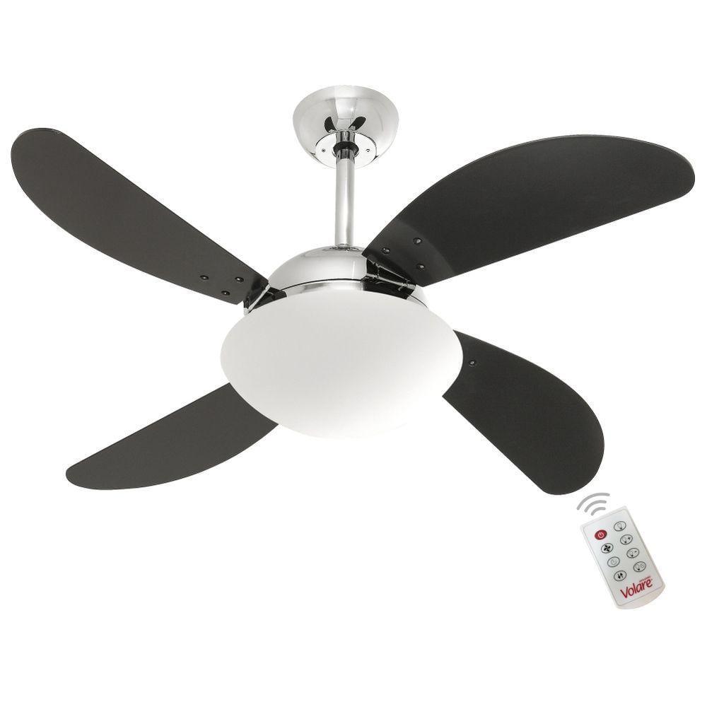 Ventilador Volare Fly Preto 127V E Controle Remoto