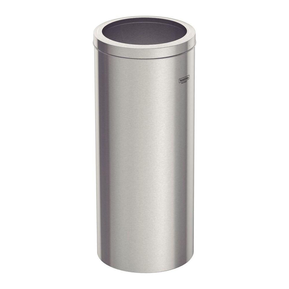Lixeira Inox Tramontina Siena 30 L Com Acabamento Scotch Brite