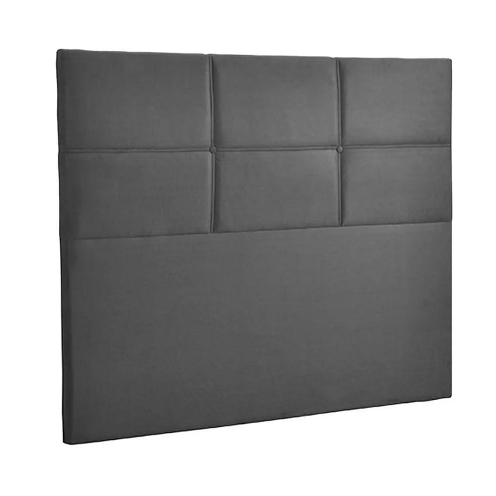 Cabeceira Estofada Milena 1,40 Casal Sued Speciale Home Chumbo