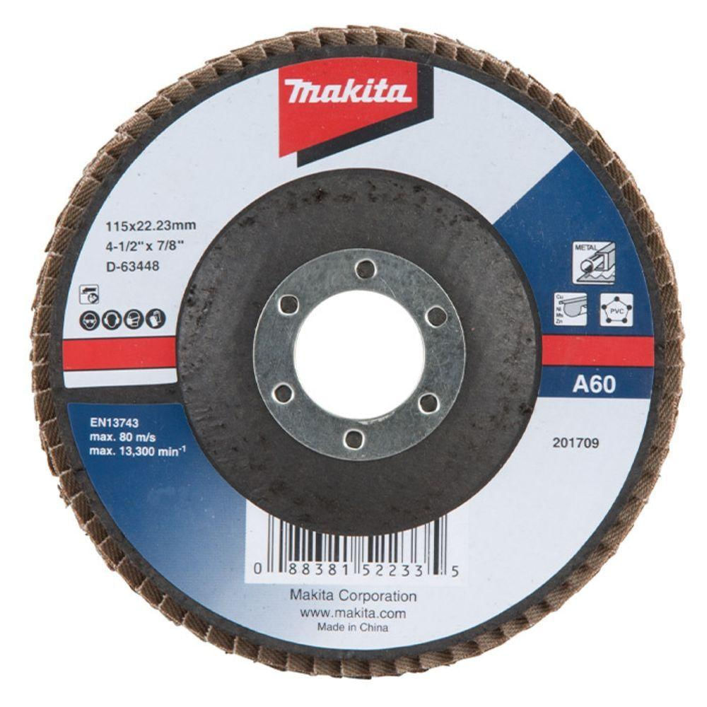 Flap Disco 115 X 22.23 Mm Grão A60 Makita