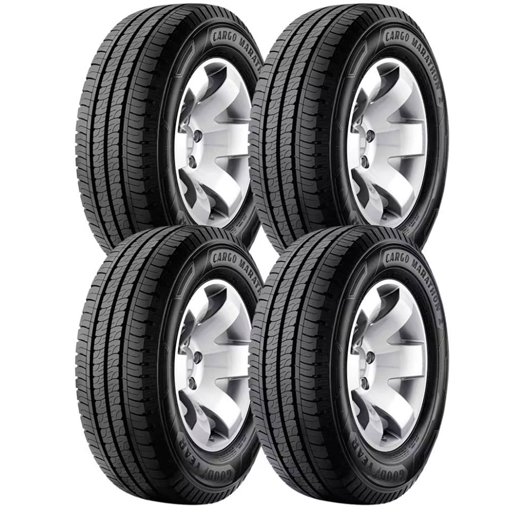 Pneu Aro 16 Goodyear Cargo Marathon 2 225/75 R16C 118/116R 4 Unidades