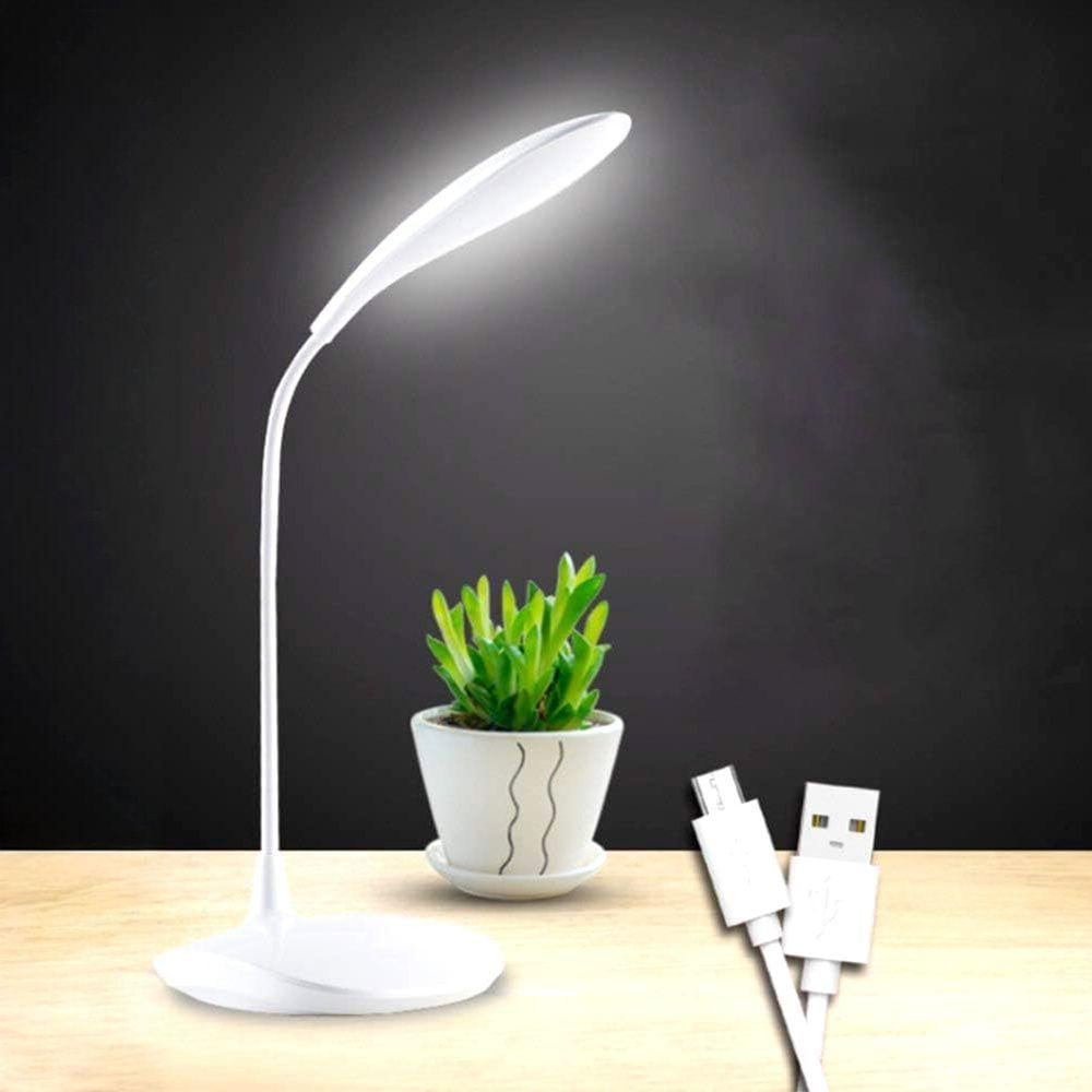 Luminária Mini Luz Led Pc Notebook Usb Flexível Portátil Branco