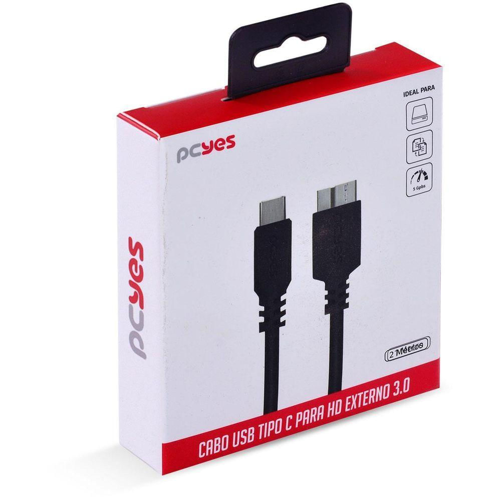 Cabo Usb Tipo C Para Micro Usb B 3.0 1m Preto - P3ucmbp-1