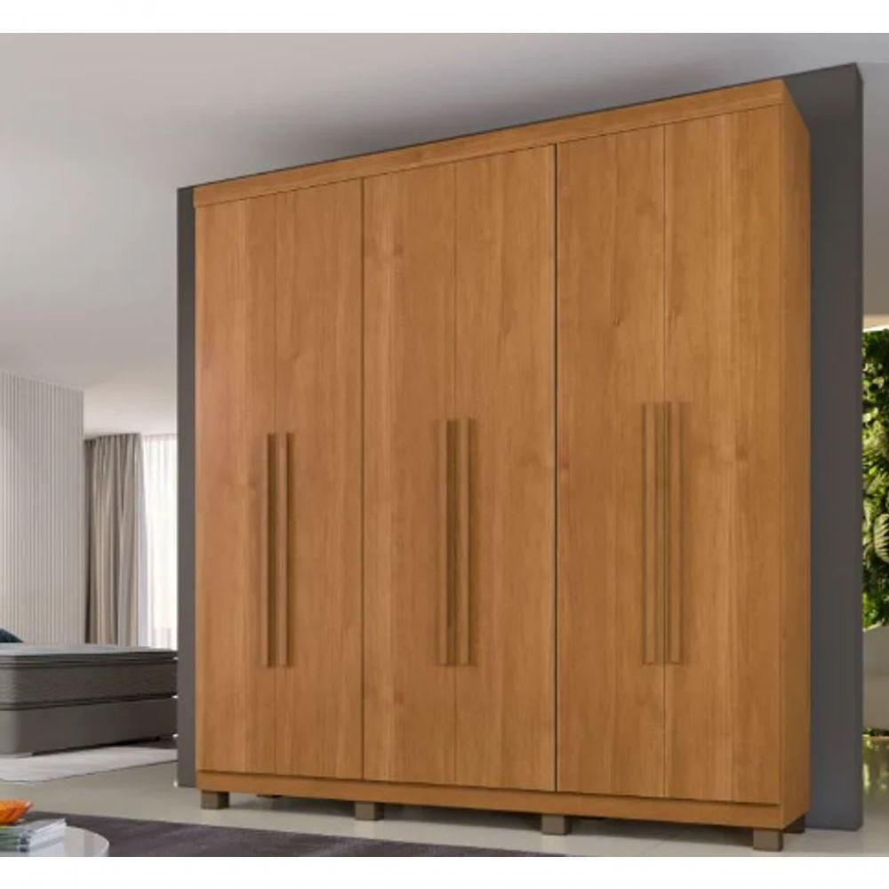 Guarda Roupa Milão 6 Portas 100% Mdf Benetil Móveis Cinamomo