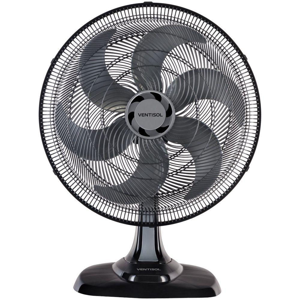 Ventilador Osc Mesa Turbo 6 50cm 6 Pás - 127v - Preto-prata