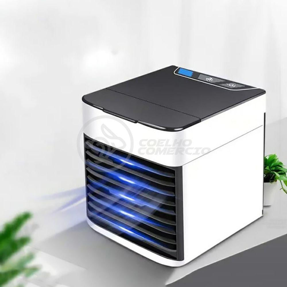 Ar Condicionado Portátil Arctic Air Cooler Umidificador Climatizador Luz Led 7 Cores Rgb