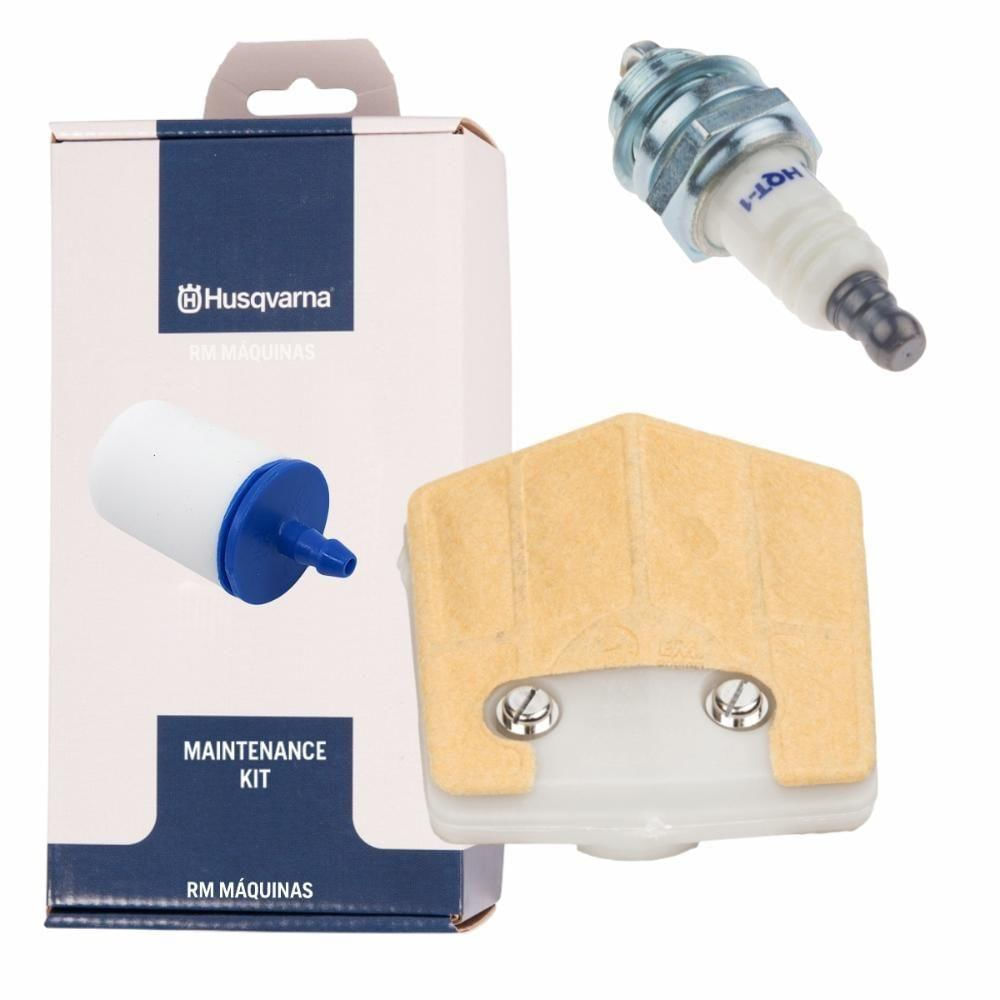 Kit Manutenção Filtros Vela Motosserra Husqvarna 61 Original