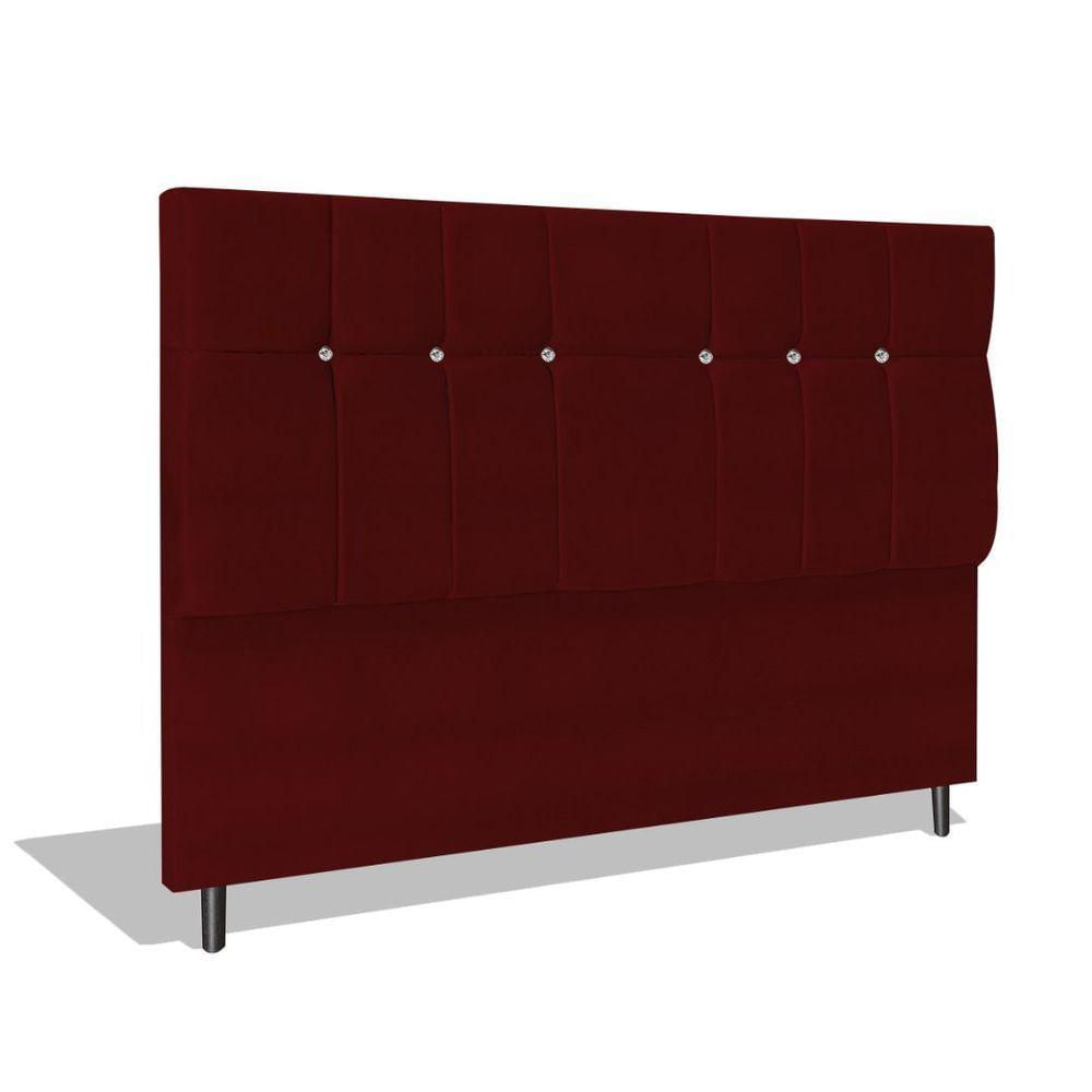 Cabeceira Estofada Box Solteiro Encosto Para Cama Audi X1 94x126 Marsala
