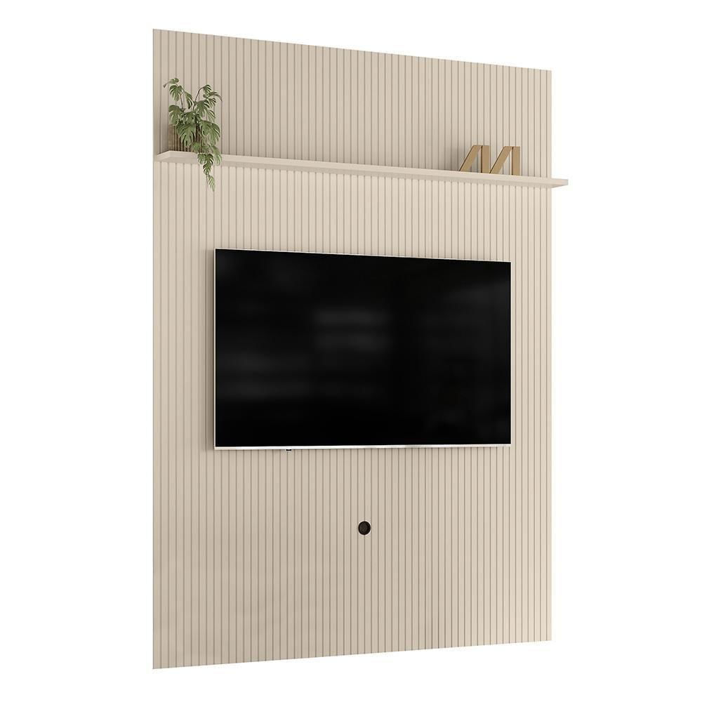 Painel Piso-teto New Interlagos Off White Para Tv Até 75 Madetec Off White