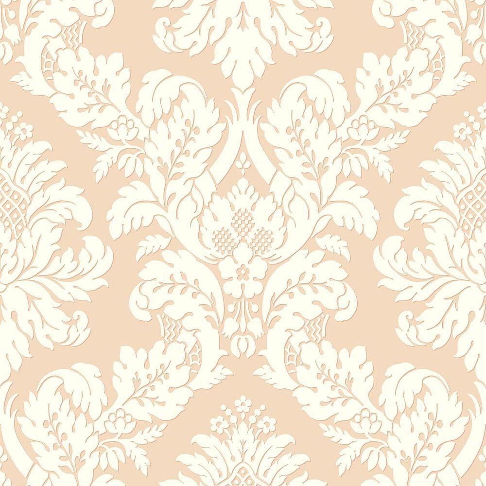 Papel De Parede Shimmer Damask Moderno Uk10456 - Rolo 10m X 0,52m