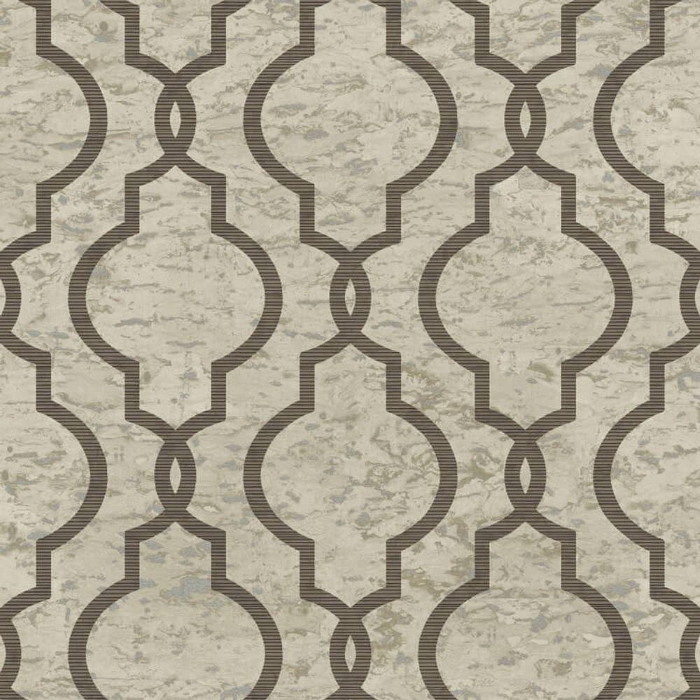 Papel De Parede Shimmer Geometria Em Mármore Uk20907 - Rolo 10m X 0,52m