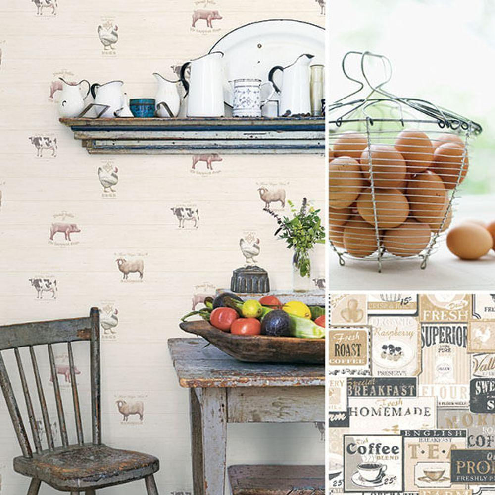 Papel De Parede Kitchen Recipes G12298 - Rolo 10m X 0,53m