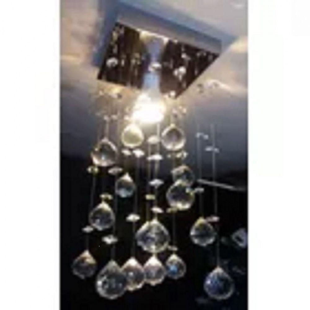 Lustre Para Sala, Quarto, Hall, Sala De Jantar, Cozinha Em Cristal K9 Base 14x14 50cm