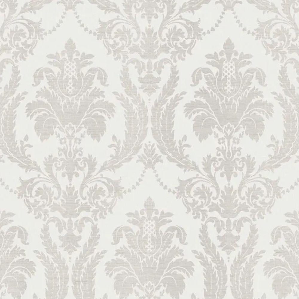 Papel De Parede Thema Damask Branco 28802