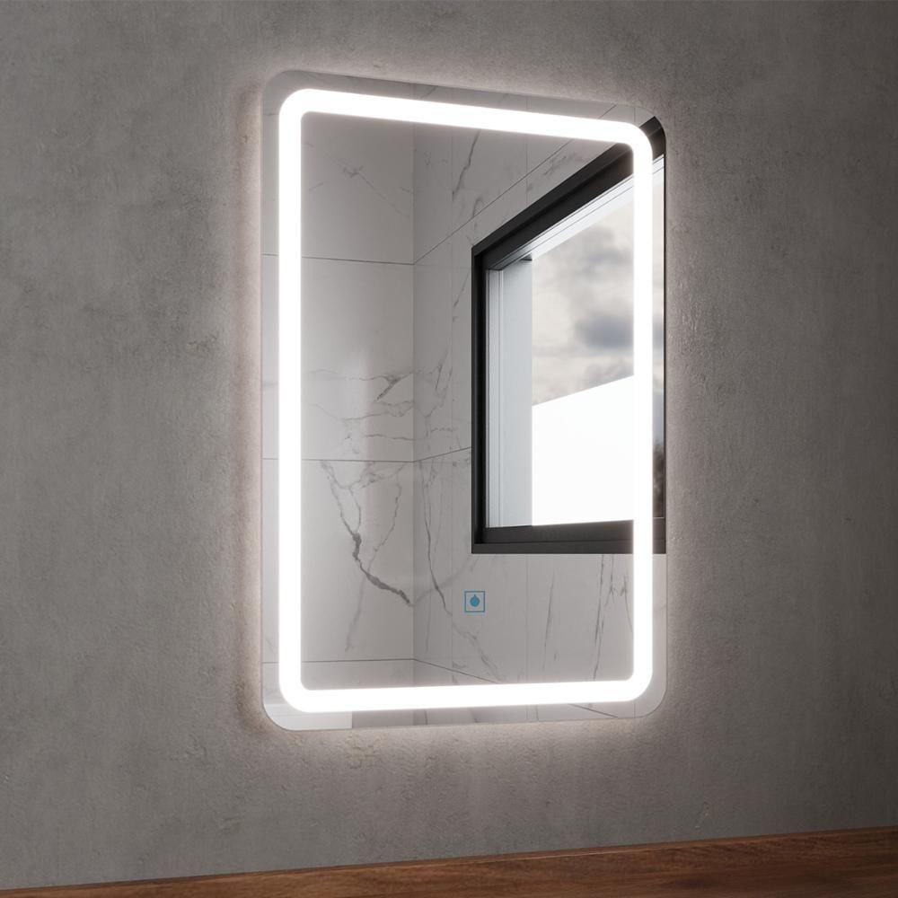 Espelho Retangular Com Led 60x40cm Touch Bivolt