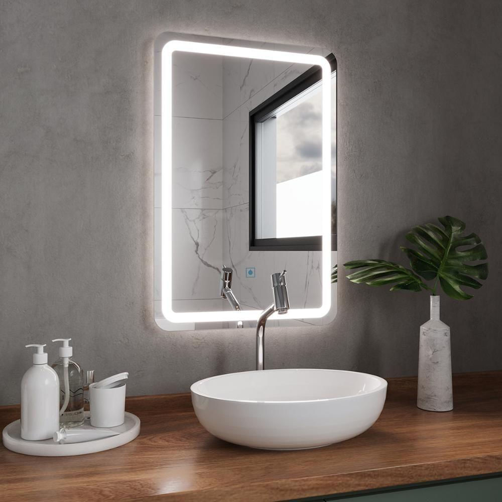 Espelho Retangular Com Led 60x40cm Touch Bivolt