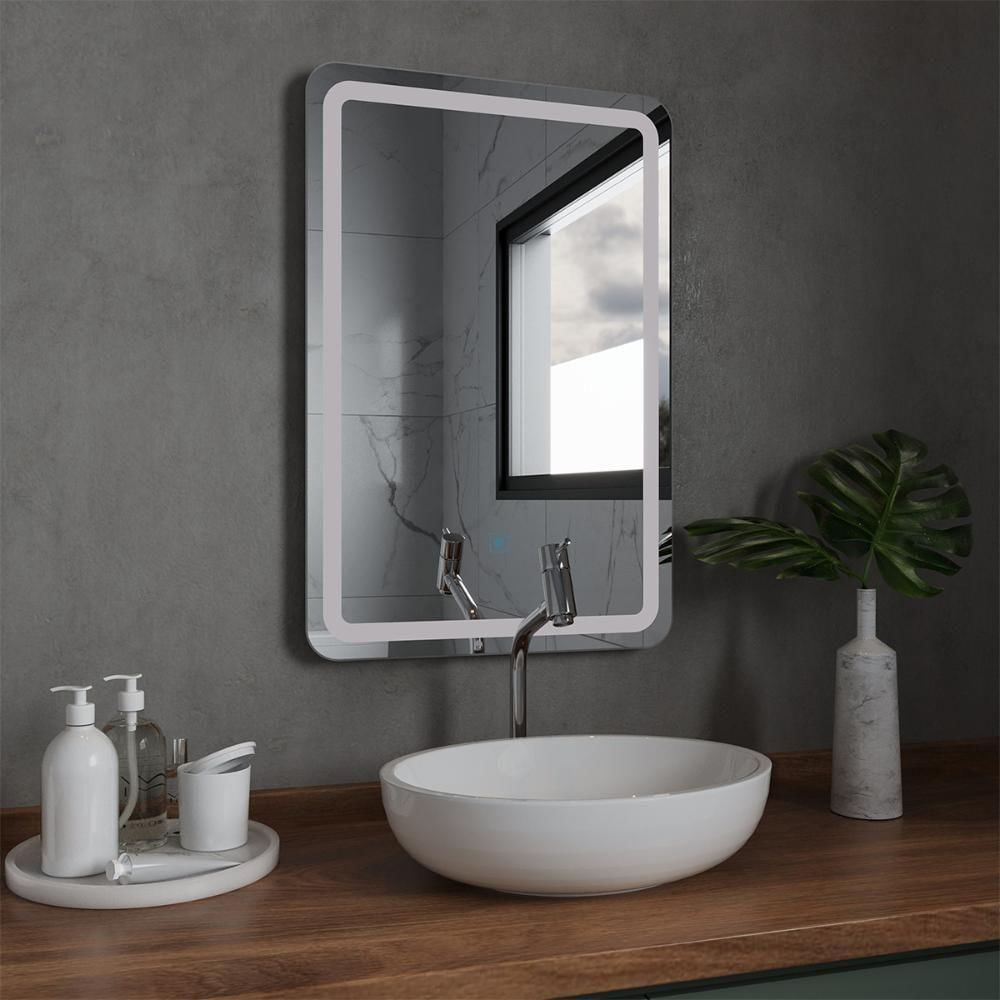 Espelho Retangular Com Led 60x40cm Touch Bivolt