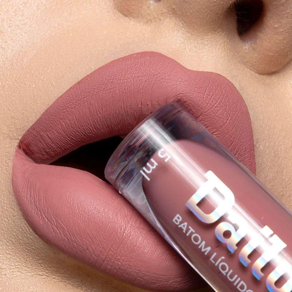 Batom Líquido Matte 4g Dailus Acabamento Matte Perfeito e Alta Fixação Nude