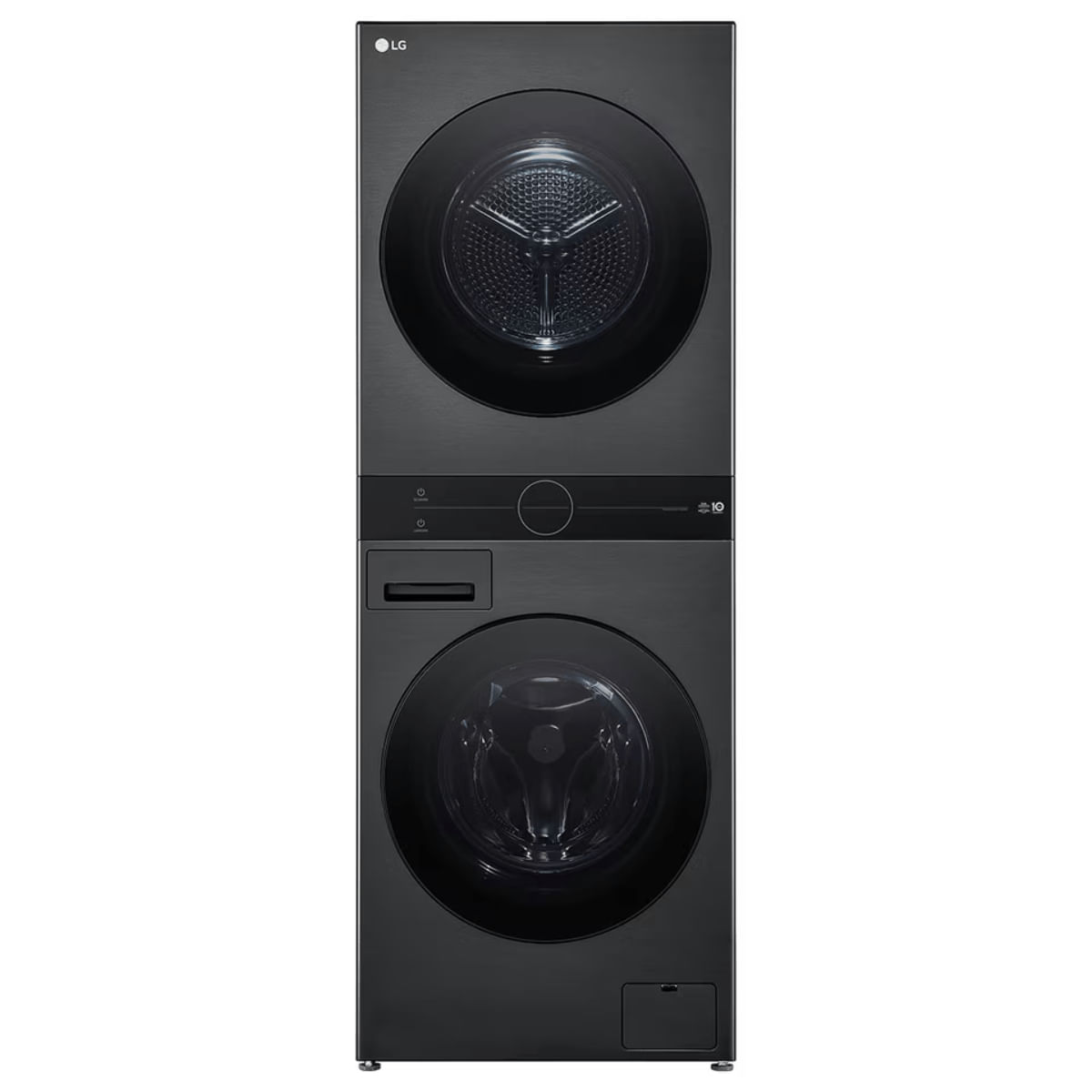 Lava e Seca LG Torre WashTower 14kg Preta Inox 220V WK14BS6A