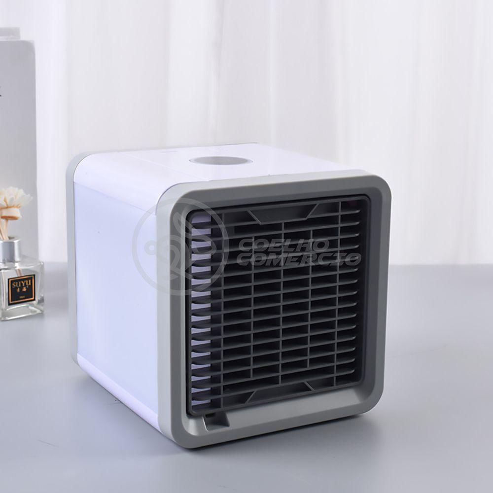 Ar Condicionado Portátil Arctic Air Cooler Umidificador Climatizador Luz Led 7 Cores Rgb