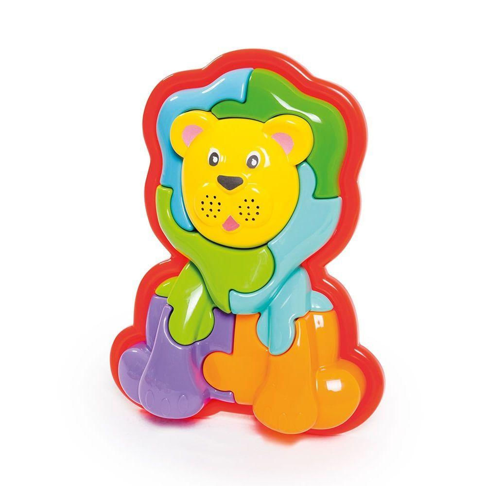 Animal Puzzel Leão 3d - Ta Te Ti Unica Animal Puzzel Leão 3d - Ta Te Ti