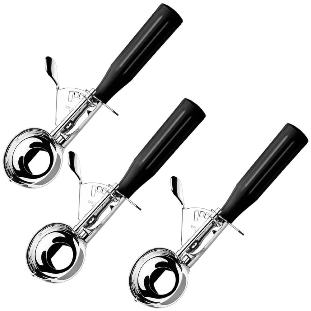 Conjunto 3 Colheres Sorvete Pegadores com Extrator Verona Brinox Sorveteria