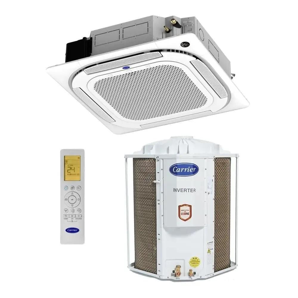 Ar Condicionado Carrier Split Cassete 4 Vias Inverter 36.000 BTU/h Frio Monofásico Branco 40KVQD36C5 - 220V