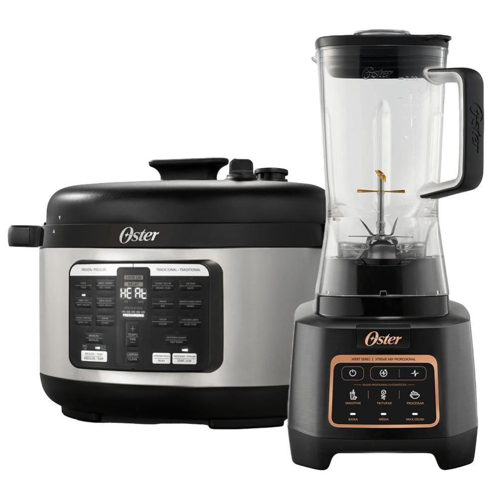 Kit Liquidificador Xtreme Mix E Panela Multifunções 5,7L Oster 220V