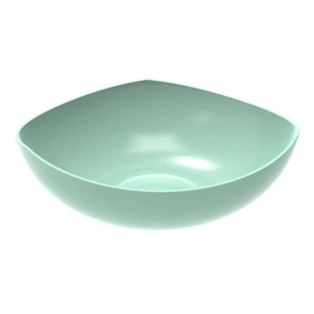 Tigela Saladeira Verde Menta Trio Plástica Crippa Salada Sobremesa Pipoca Doces