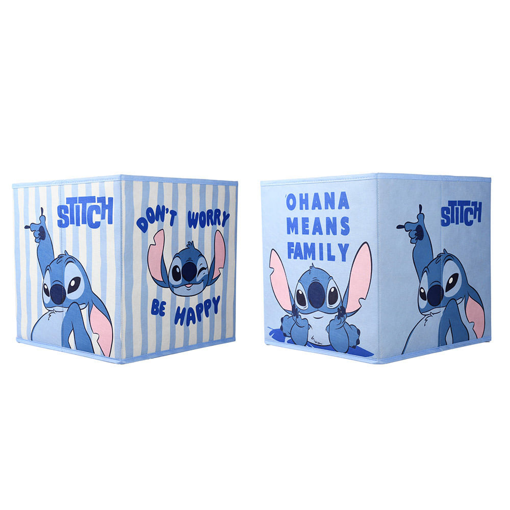 Cesto Organizador Dobravel 30x30cm CV245196 Stitch