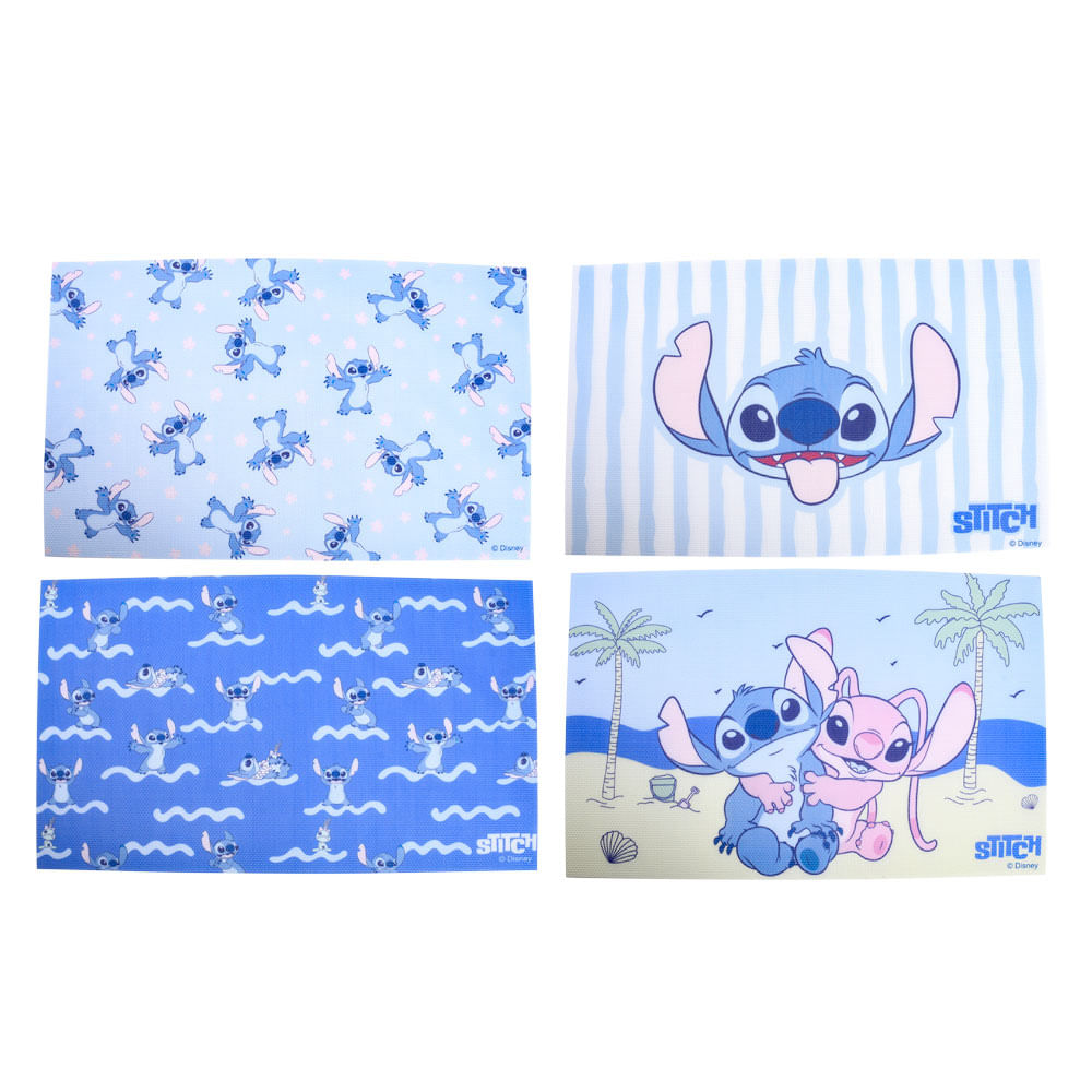 Lugar Americano Retangular PVC CV245183 Stitch - Item Sortido
