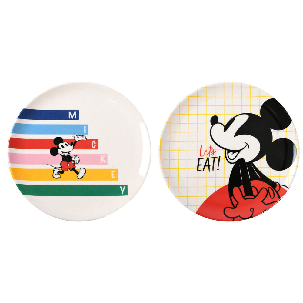 Prato Sobremesa Fibra 20cm CV245179 Mickey