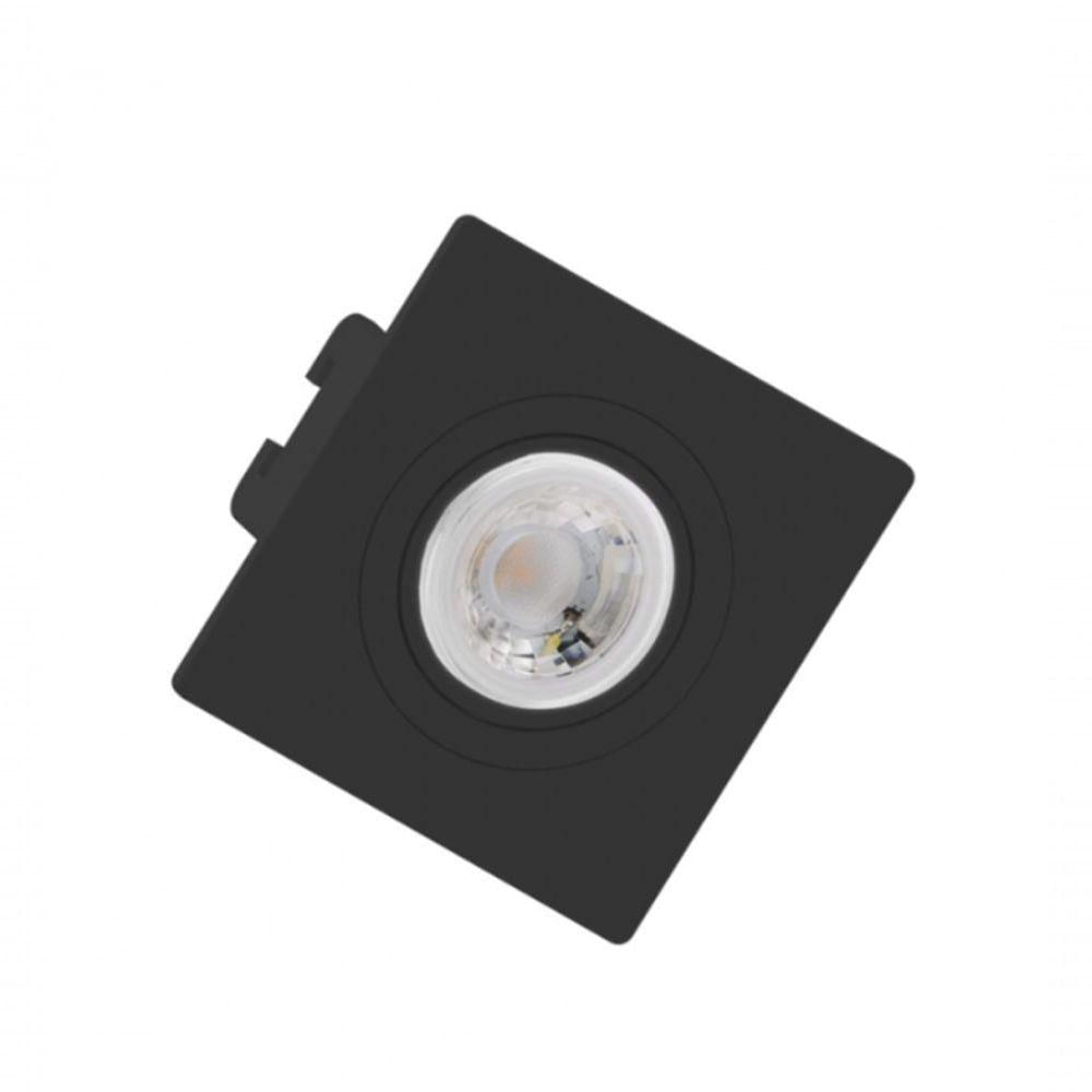 Embutido Mini Dicróica Mr11 Face Plana Preto
