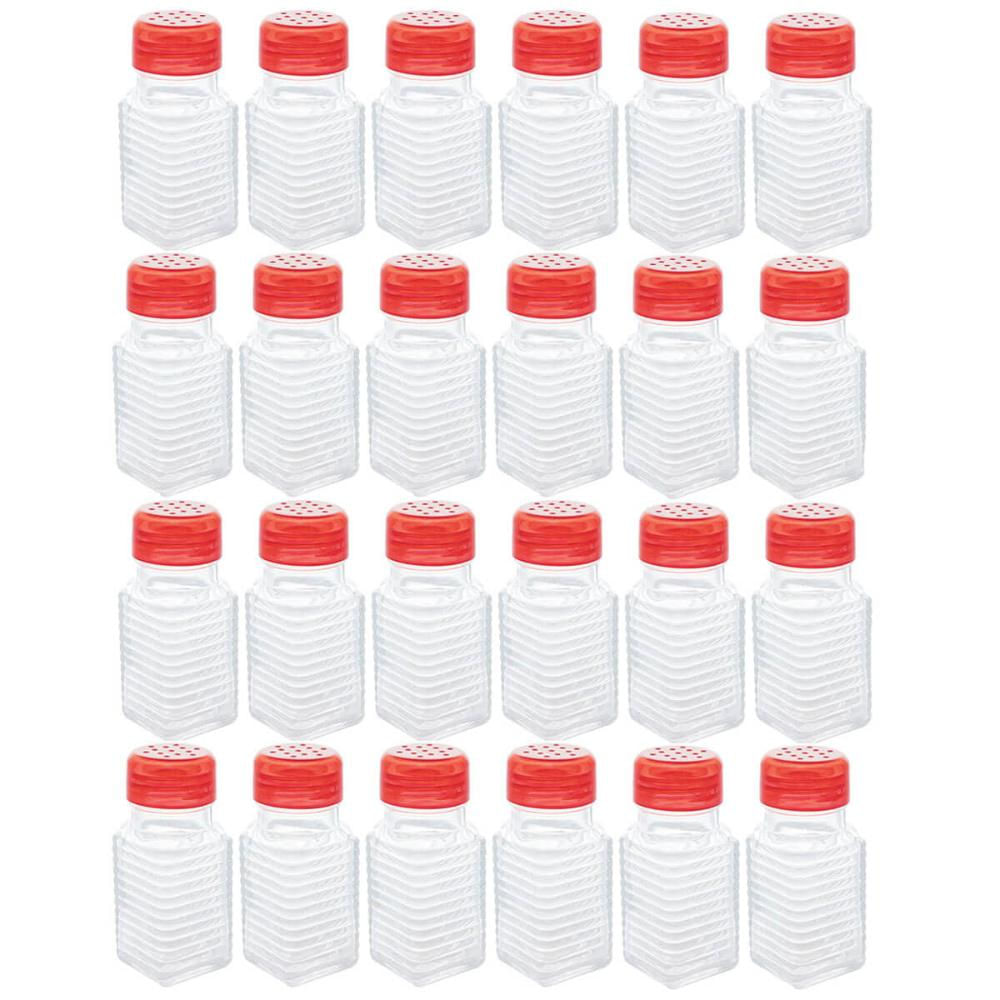 24 Saleiros de Mesa com Dosador Porta Sal Pimenteiro Vidro B