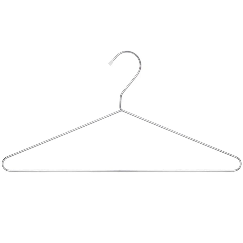 Cabide Cromado de Roupa Unitário Simples para Guarda Roupas Closets Passerini