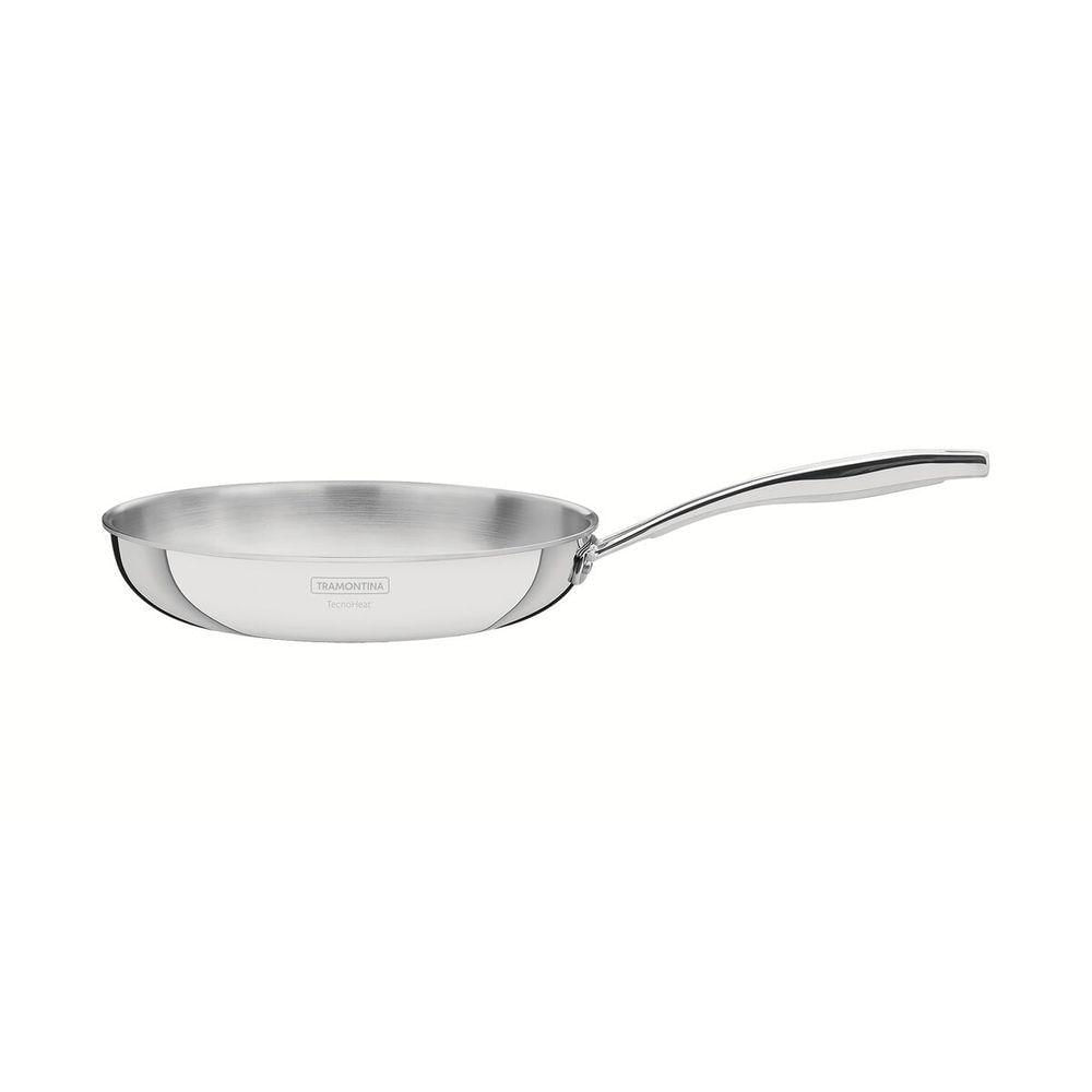 Frigideira Tramontina Grano Em Aço Inox Corpo Triplo Com Cabo 20 Cm 1,2 L