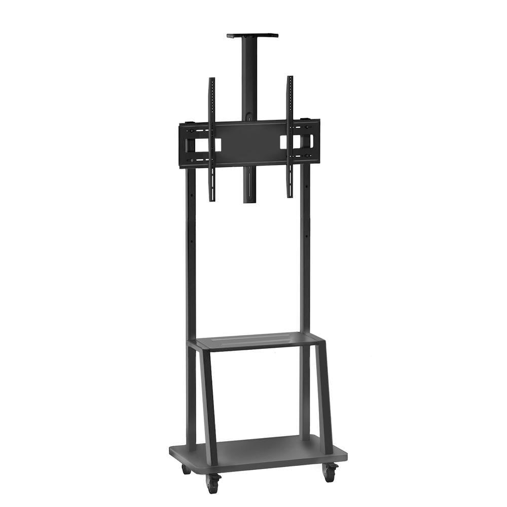 Suporte Pedestal Móvel C- Rodizios E Prateleira P- Tv 32 A 58