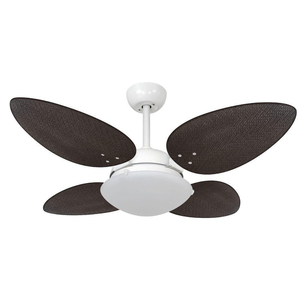 Ventilador De Teto Volare Petalo Palmae Tabaco 220V