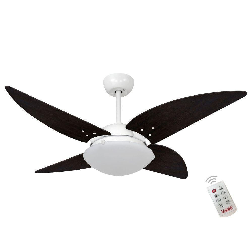 Ventilador Volare Quad Tabaco 220v E Controle Remoto
