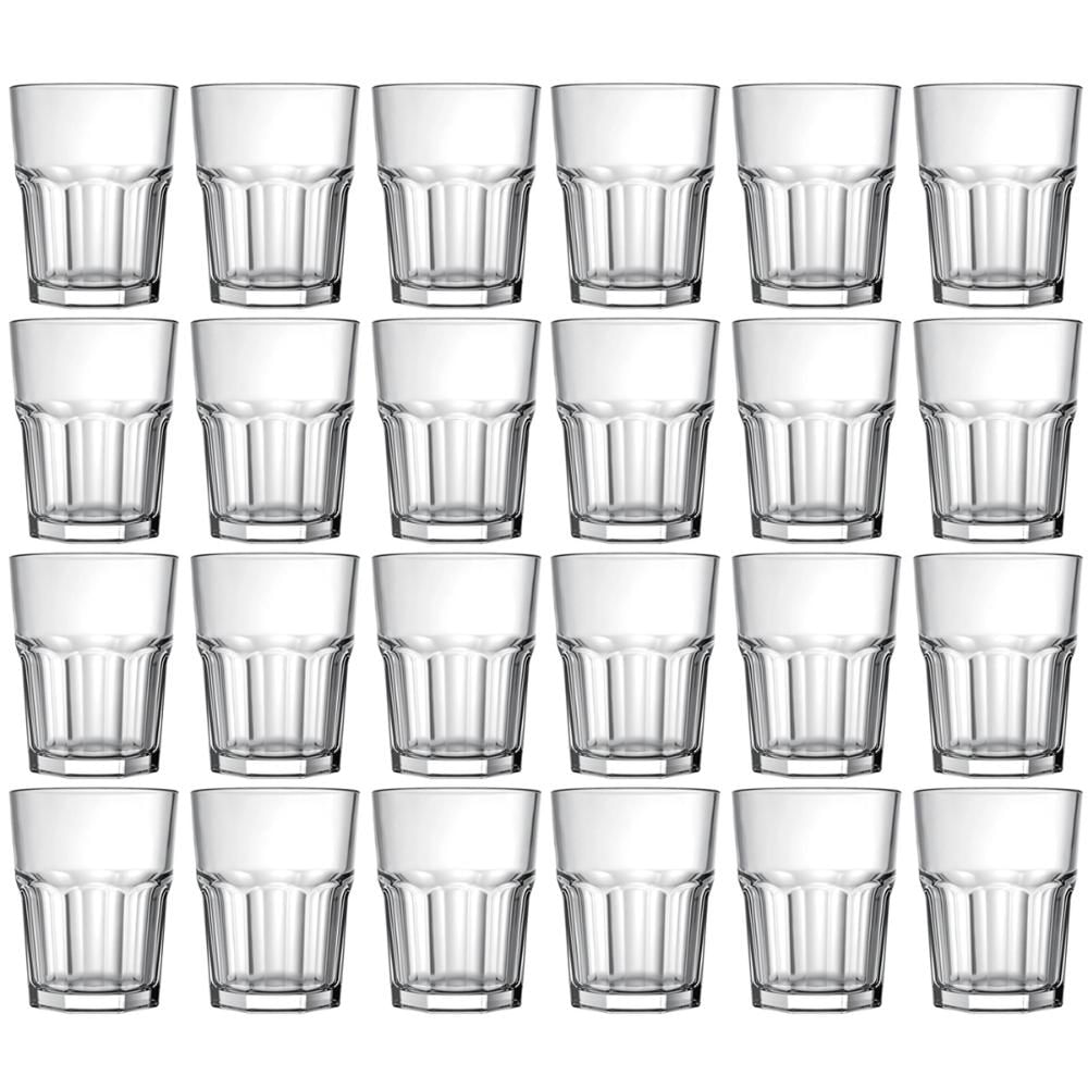 Jogo 24 Copos Bristol Nadir Figueiredo Vidro 60ml cada Dose Cachaça Destilados Aperitivo