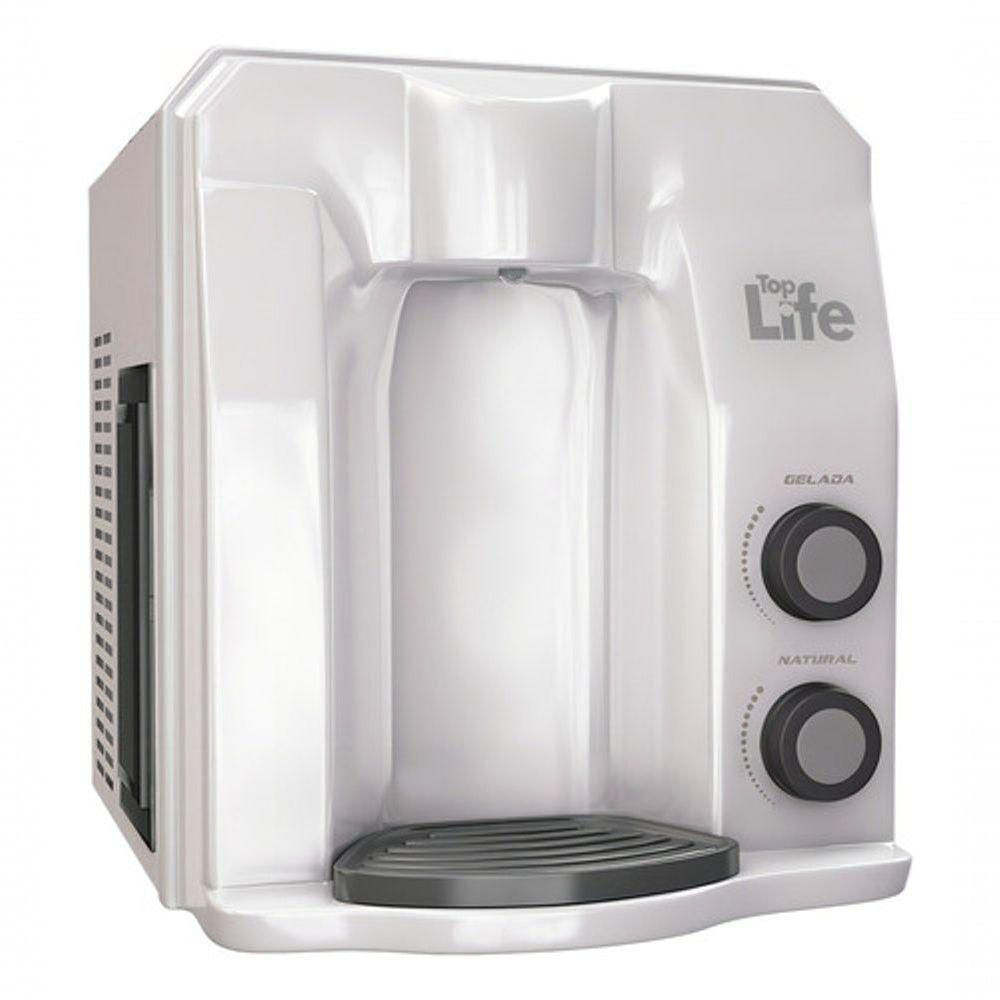 Filtro Super Água Alcalina Ph 9,5 Ionizada Gelada Flex He Top Life Branco 110V