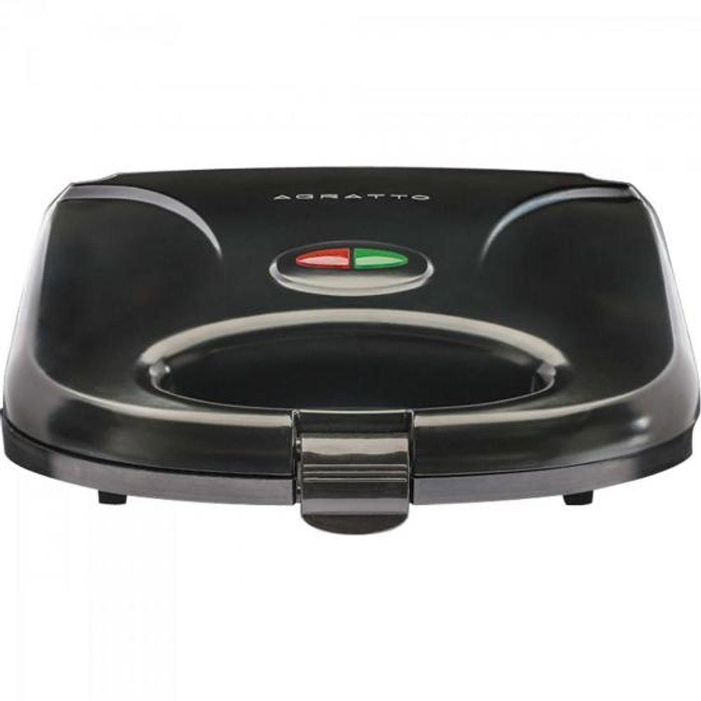 Sanduicheira E Grill Agratto Sa01 Preta 127v [f002]