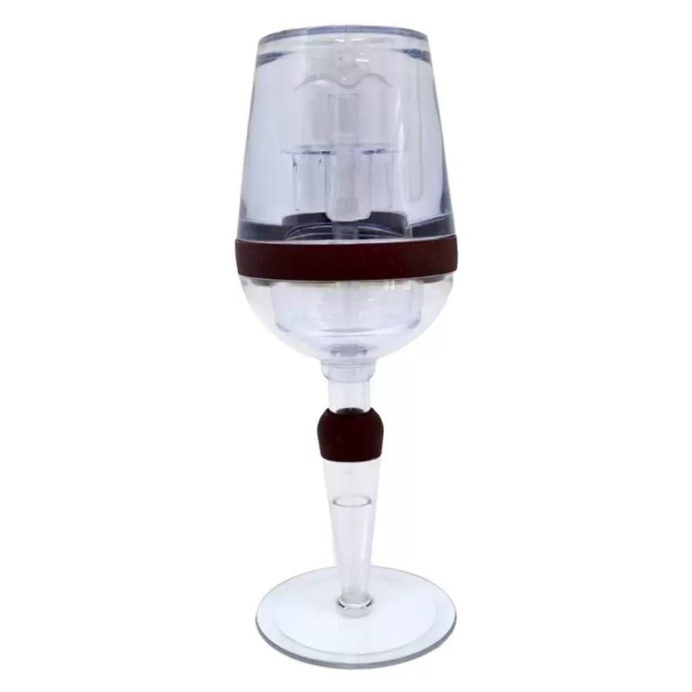 Aerador De Vinho Taca Decanter Oxigenador Filtro Portatil Luxo Em Acrilico