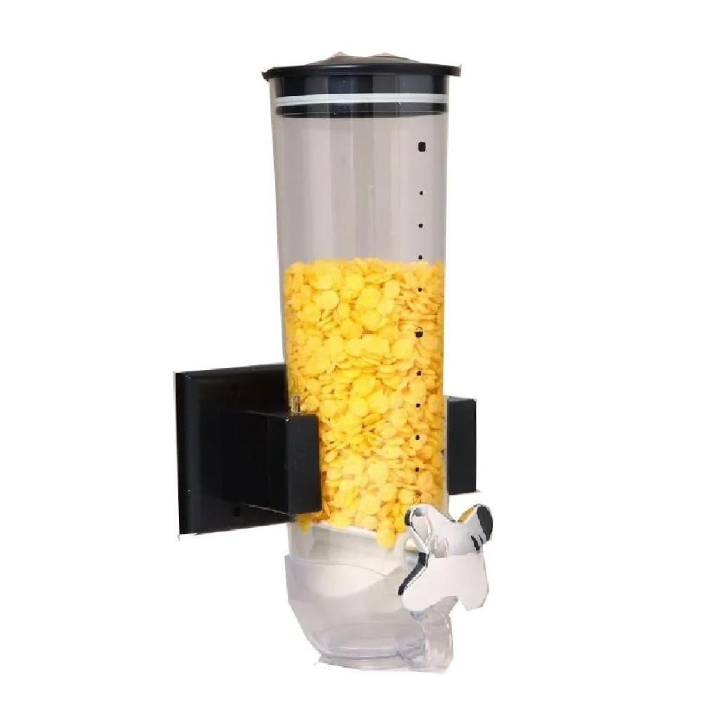 Dispenser De Cereais De Parede Porta Alimentos Hermetico Mantimentos Sucrilhos Graos Granola Cozinha Restaurante