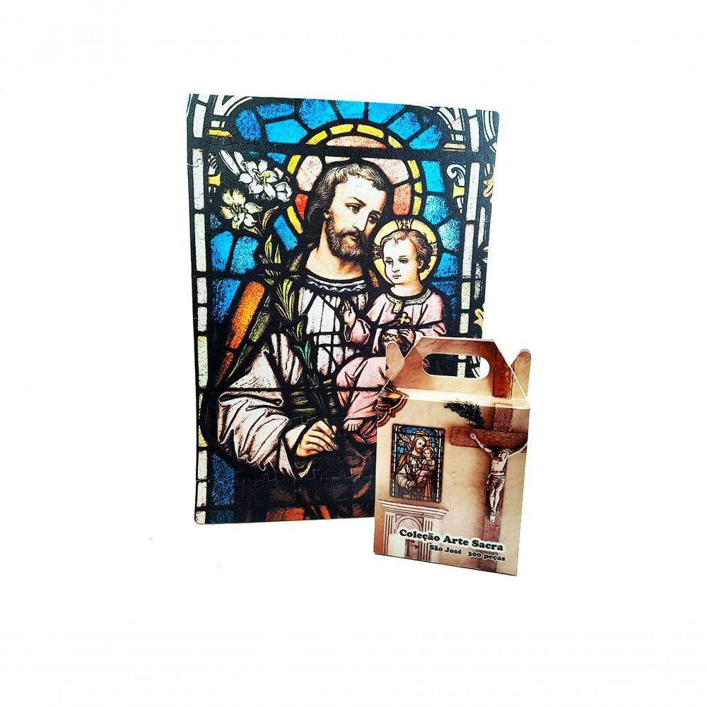 Quebra-cabeça Religioso São José De 300 Peças Mdf Madeira