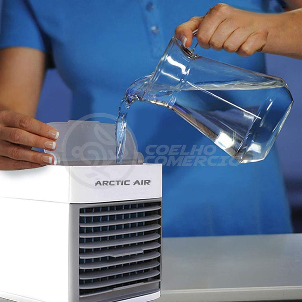 Mini Ar Condicionado Climatizador Humidificador Portátil Arctic Air Cooler 3 Velocidades